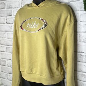 Nike Women's Sportswear Crop Hoodie Sweatshirt MIST Size Medium